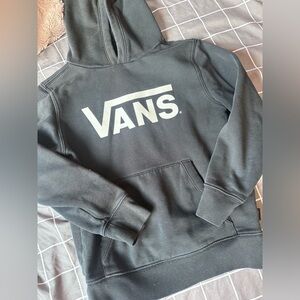 Vans Black Hoodie - kids size 5